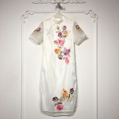 容悦 8346S274 时尚国风新中式连衣裙品牌女装折扣颦薪