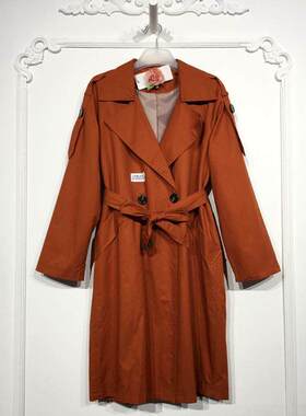 UGC系列 8162S215 时尚风衣外套品牌女装折扣颦薪