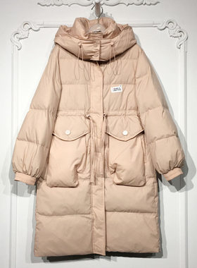 潮系列 LM07955 时尚长款羽绒服品牌女装折扣颦薪