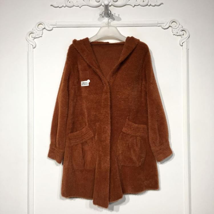 西树系列 8275S062 时尚仿貂绒外套品牌女装折扣颦薪