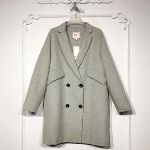 双面呢毛呢外套品牌女装 时尚 折扣颦薪 8283S043 纳系列