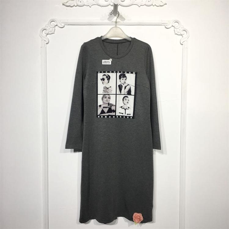 乔系列 8096S129 时尚连衣裙品牌女装折扣颦薪