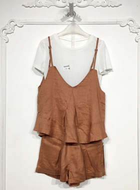 潮系列 D93606 时尚套装三件套品牌女装折扣馨薪