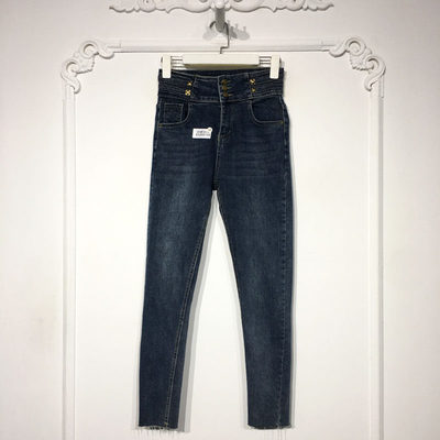 容悦 8326S104 时尚牛仔长裤品牌女装折扣颦薪