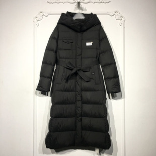 鹅绒羽绒服品牌女装 容系列 长款 时尚 折扣颦薪 YB000587