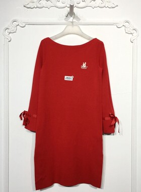 欧系列 8153S273 时尚针织连衣裙品牌女装折扣颦薪