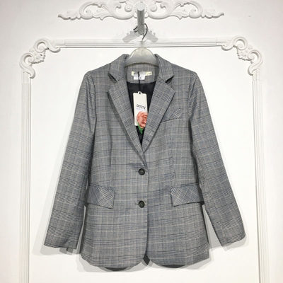 乔系列 D87272 时尚西装外套品牌女装折扣颦薪