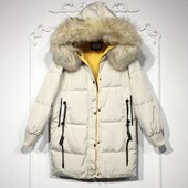 潮系列 折扣颦薪 真毛领羽绒服品牌女装 8273S117 时尚