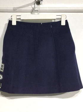 新Z系列 D82865 时尚毛呢短裙品牌女装折扣颦薪