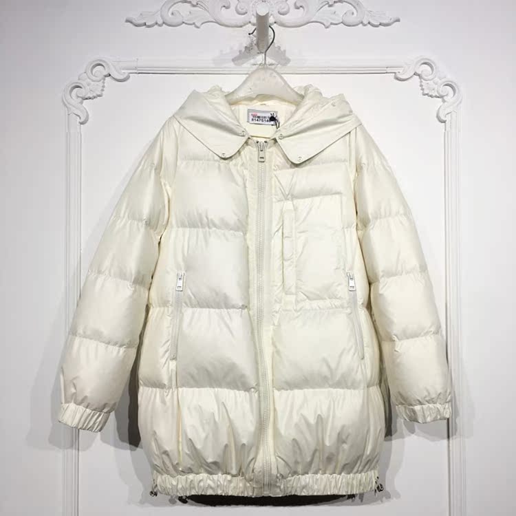 潮系列 8147S146 时尚长款羽绒服品牌女装折扣颦薪