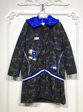 潮系列 D86163 时尚长款羽绒服品牌女装折扣颦薪