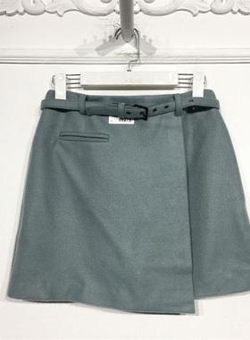 沙旗下M系列 8095S275 时尚毛呢短裙品牌女装折扣颦薪