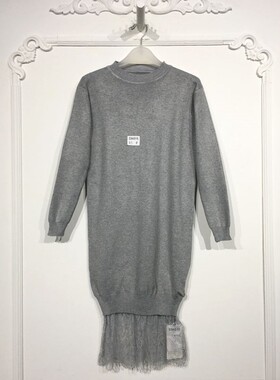 乔系列 D96515 时尚针织连衣裙品牌女装折扣颦薪