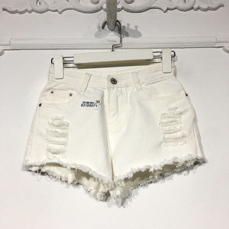 容系列 8318S071 时尚牛仔短裤品牌女装折扣馨薪