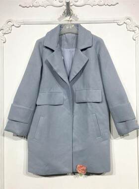 乔系列 D89647 时尚毛呢外套品牌女装折扣颦薪