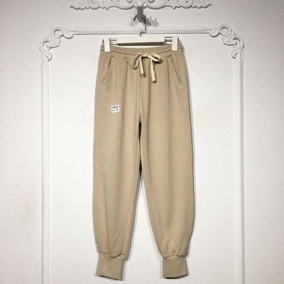 YZQ系列 K50222 时尚绒里卫裤品牌女装折扣颦薪啵