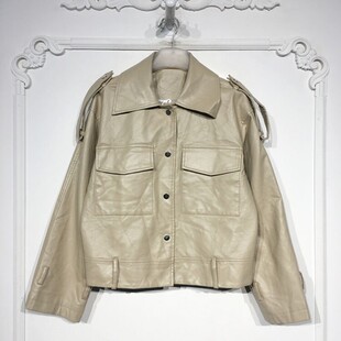 pu皮皮衣外套品牌女装 时尚 折扣颦薪 8290S164 容悦