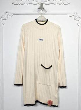 乔系列 8153S148 时尚针织连衣裙品牌女装折扣颦薪