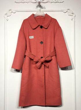 西树系列 8277S163 时尚羊毛双面呢毛呢外套品牌女装折扣颦薪