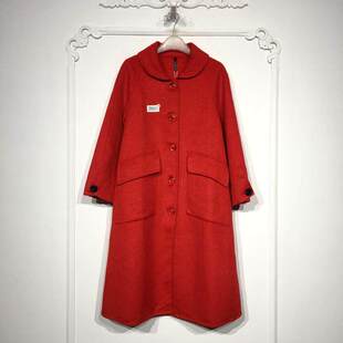 羊毛双面呢毛呢外套品牌女装 时尚 折扣颦薪 8286S013 容悦