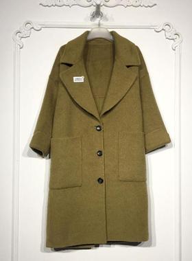 西树系列 8276S253 时尚羊毛双面呢毛呢外套品牌女装折扣颦薪