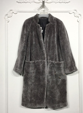 N系列 8176S062 时尚羊毛羊剪绒外套品牌女装折扣靓