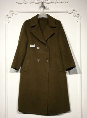 西树系列 8277S050 时尚羊毛双面呢毛呢外套品牌女装折扣颦薪