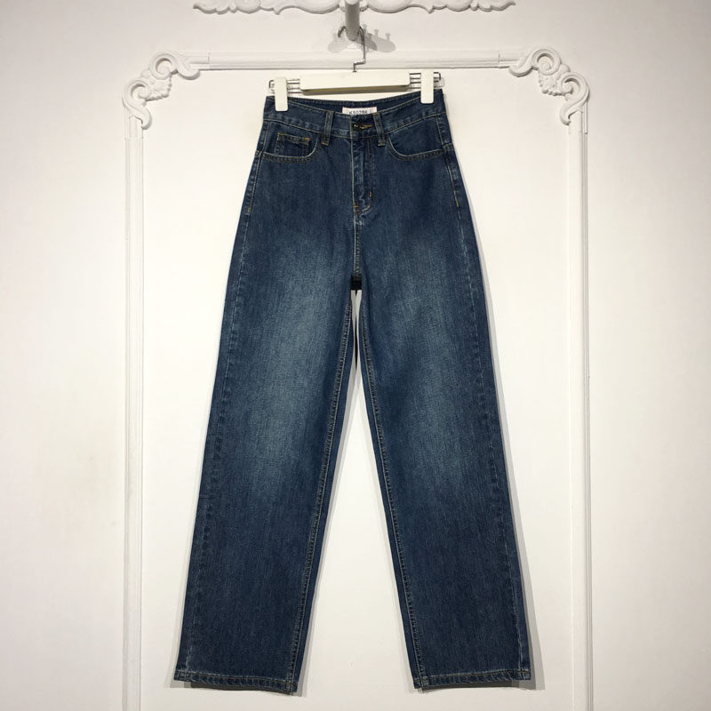 容系列 K50286 时尚牛仔长裤品牌女装折扣颦薪