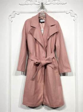 潮系列 D90386 时尚毛呢外套品牌女装折扣颦薪