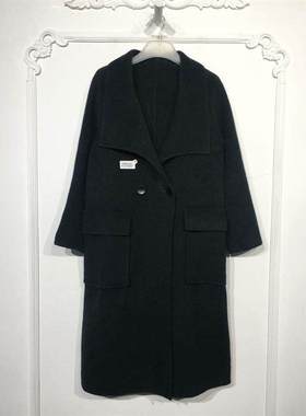 N系列 8127S061 时尚双面呢毛呢外套品牌女装折扣颦薪