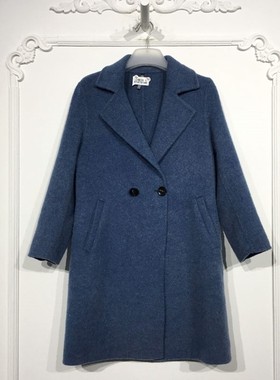 潮系列 8147S148 时尚双面呢毛呢外套品牌女装折扣颦薪
