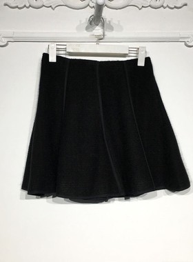 橙系列 8242S192 时尚毛呢短裙品牌女装折扣颦薪