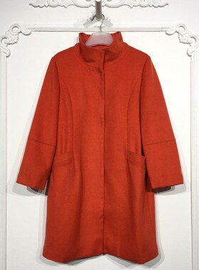 TE系列 8168S095 时尚羊毛毛呢外套品牌女装折扣颦薪