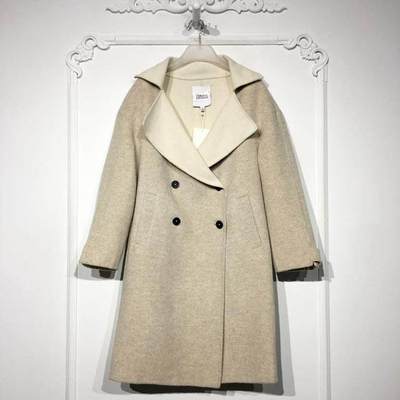 M系列 8283S220 时尚双面呢毛呢外套品牌女装折扣颦薪