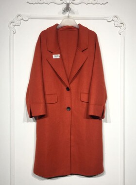 容系列 8286S137 时尚羊毛双面呢毛呢外套品牌女装折扣颦薪