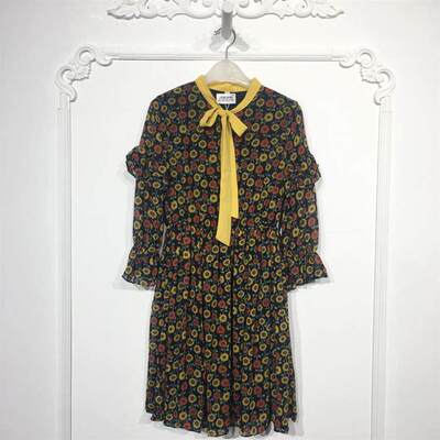 兰系列 8027S170 时尚连衣裙品牌女装折扣颦薪