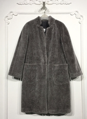 N系列 8176S068 时尚羊剪绒外套品牌女装折扣颦薪