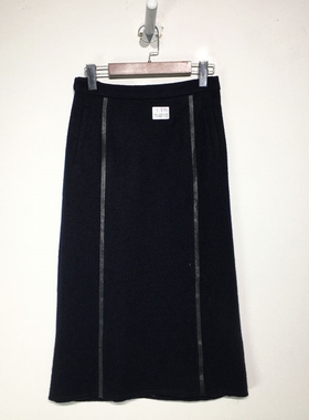 潮系列 Z01-A01133 时尚羊毛半身裙品牌女装折扣颦薪