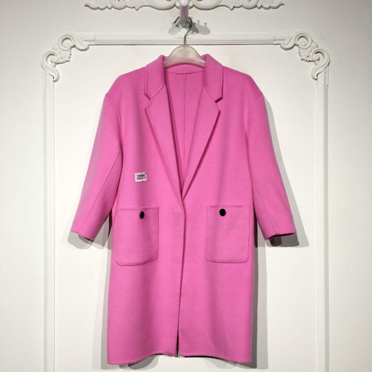 N系列 8246S172 时尚羊毛双面呢毛呢外套品牌女装折扣颦薪