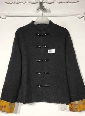 容悦 YB000845 时尚国风新中式短款外套品牌女装折扣颦薪