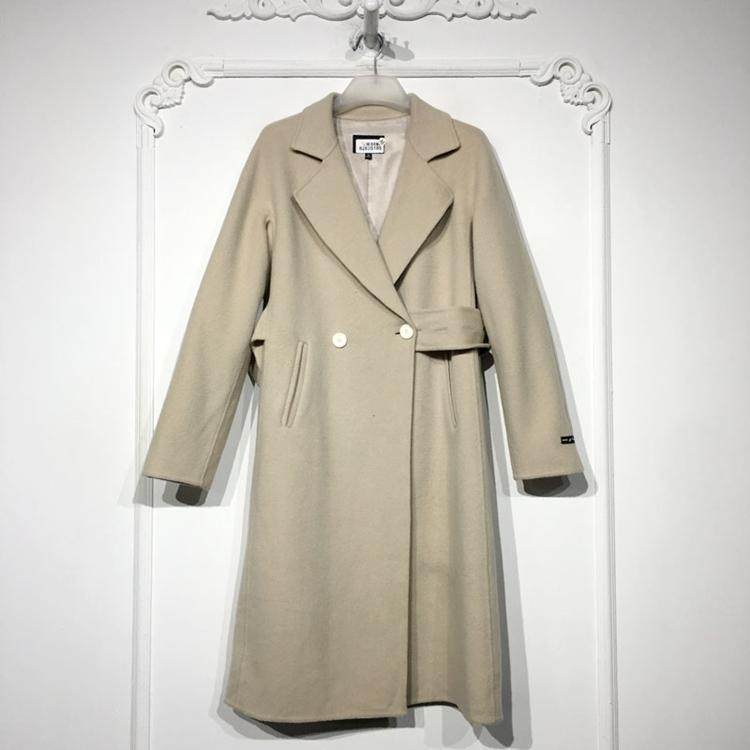 NL系列 8283S185 时尚羊毛双面呢毛呢外套品牌女装折扣颦薪