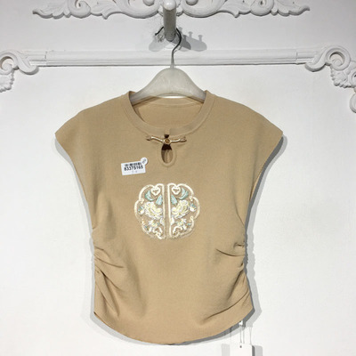 容悦 8337S165 时尚国风新中式针织衫品牌女装折扣颦薪