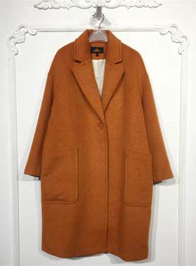 潮系列8126S199 时尚毛呢外套品牌女装折扣颦薪