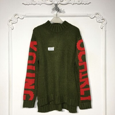 欧系列 8284S052 时尚针织衫品牌女装折扣颦薪