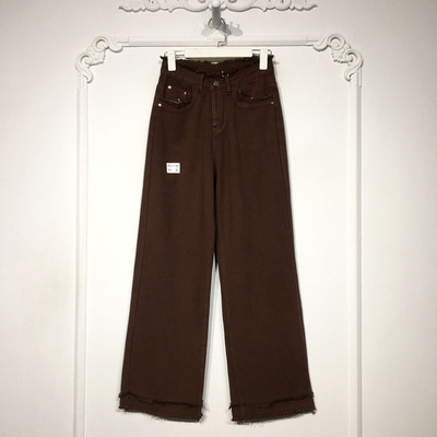 容系列 K50247 时尚牛仔长裤品牌女装折扣颦薪