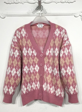 唐S系列 D95000 时尚针织开衫品牌女装折扣颦薪