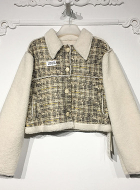 容系列 8327S142 时尚毛呢外套品牌女装折扣馨薪