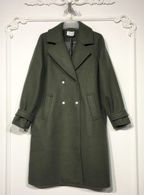 潮系列 8279S148 时尚毛呢外套品牌女装折扣颦薪