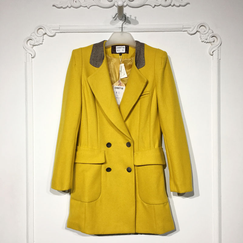 GP系列 D99718 时尚毛呢外套品牌女装折扣颦薪