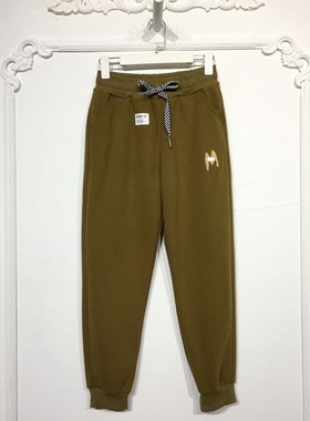 N系列 D98090 时尚绒里卫裤品牌女装折扣颦薪